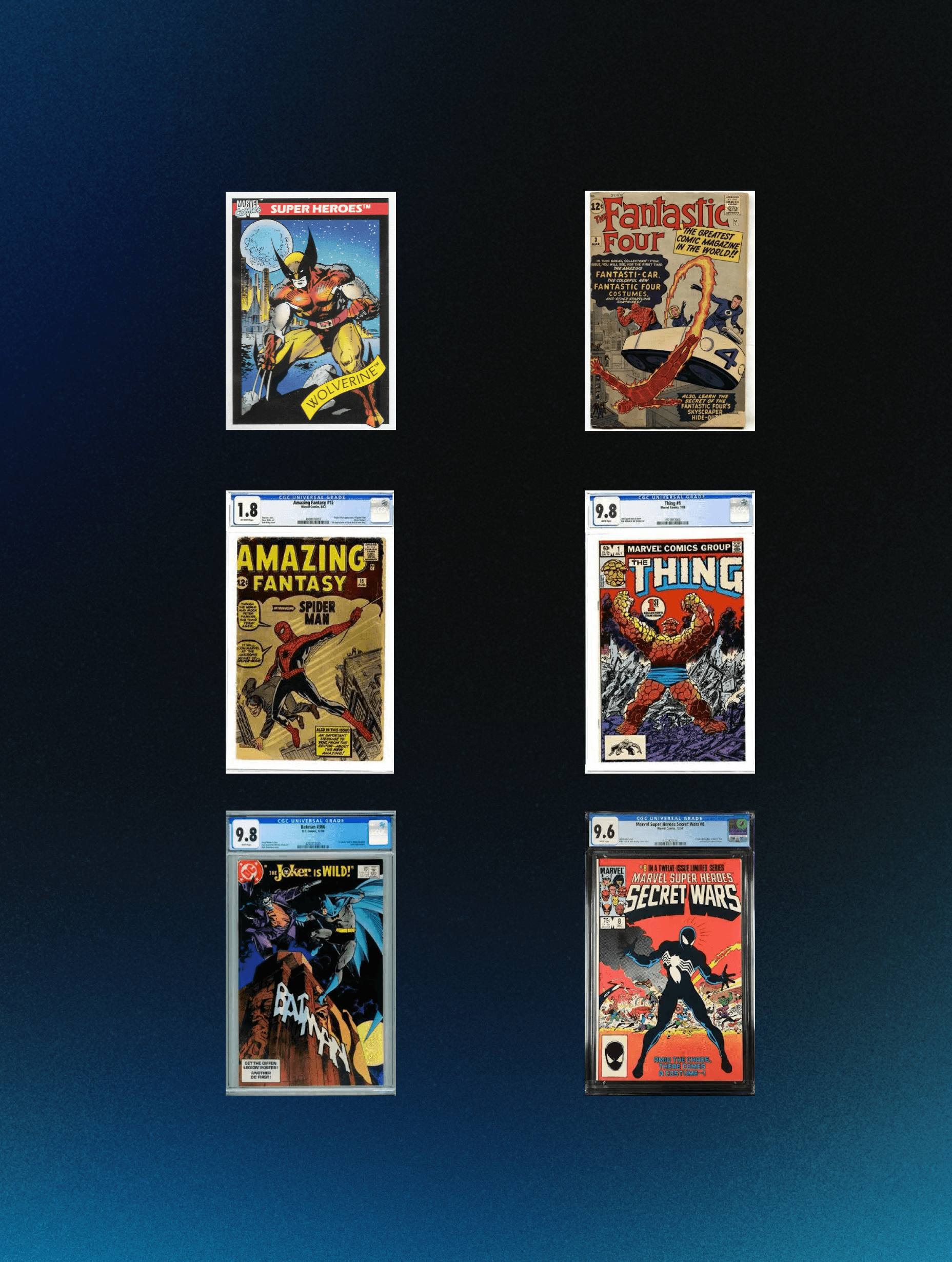 CGC and CBCS graded comic books