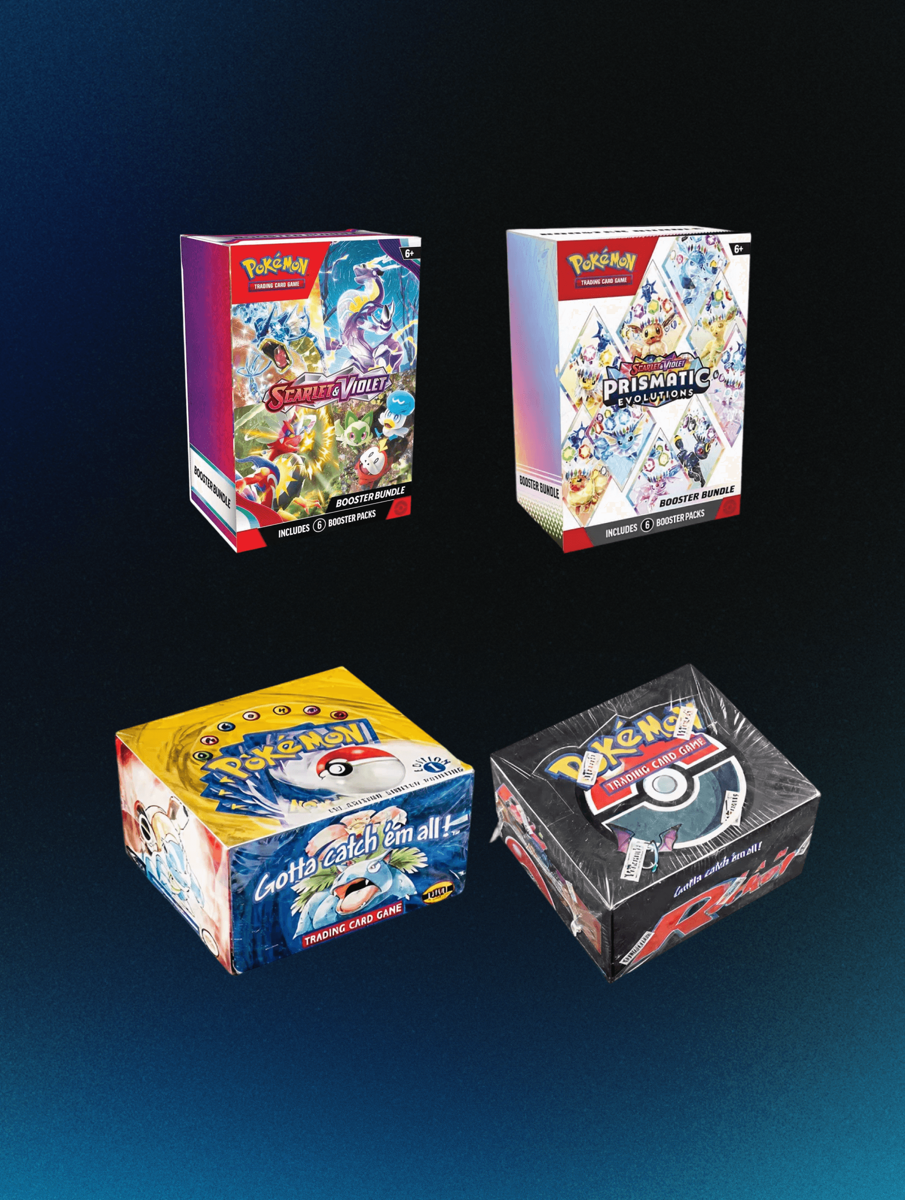 Sealed Pokemon booster boxes
