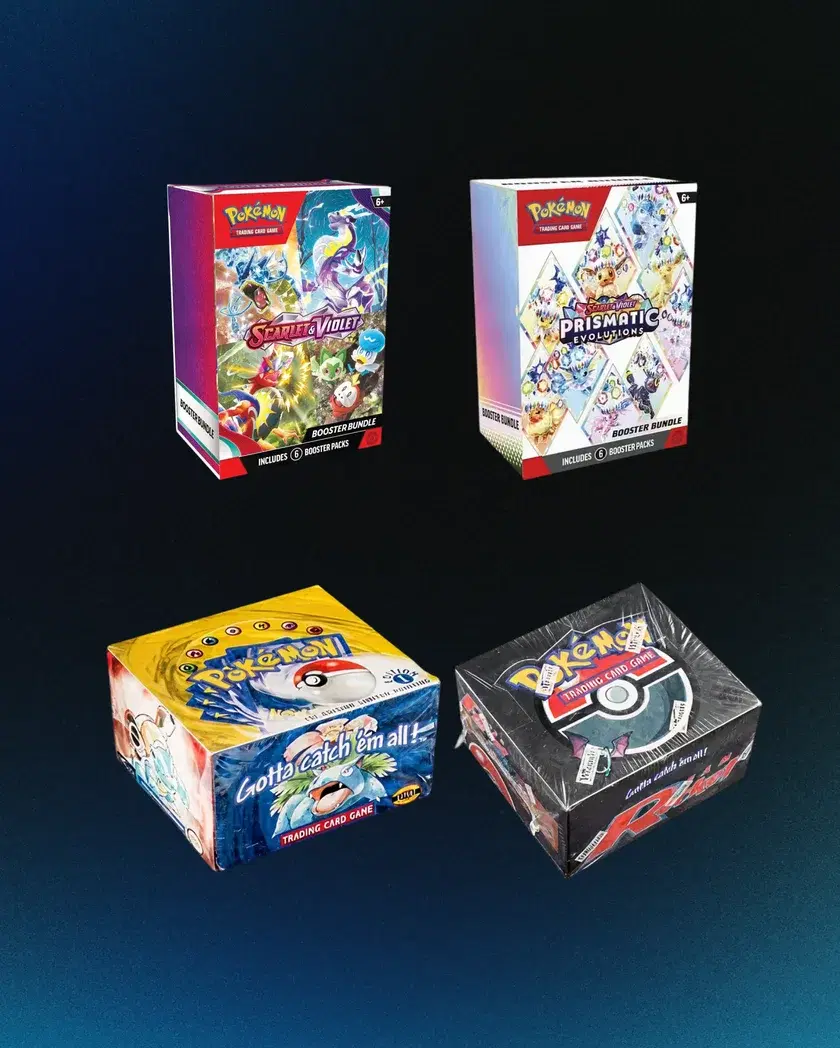Sealed Pokemon booster boxes