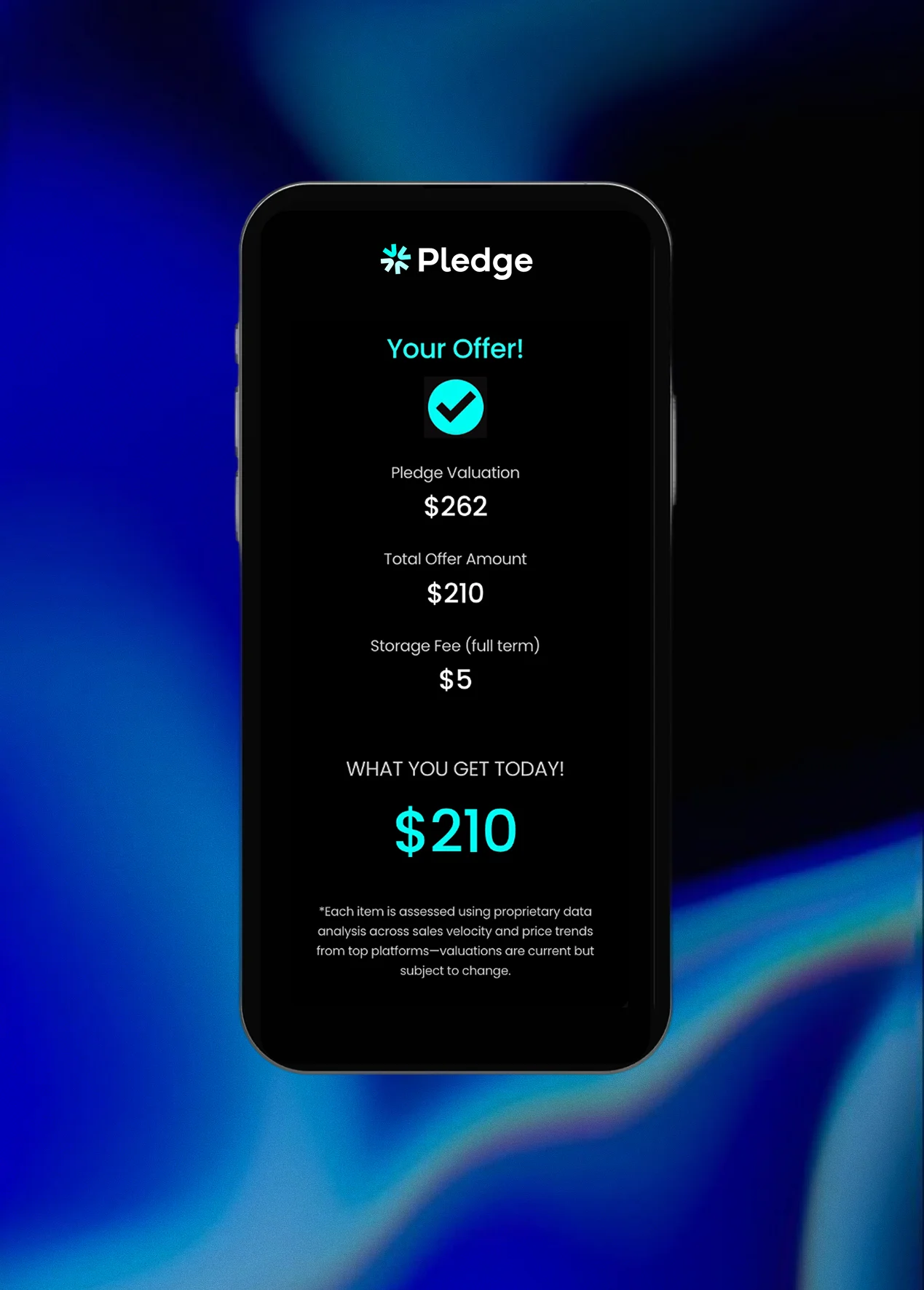 Receive Pledge offer within 24 hours